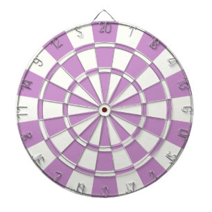 Purple Lavender And White Dartboard