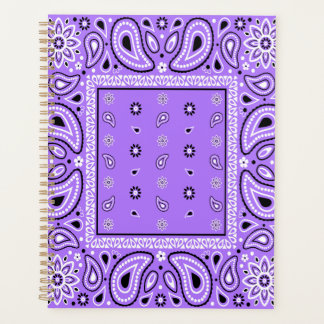 Purple Lavender Bandana Paisley Country Hip Hop Co Planner