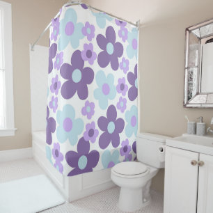 Purple Lavender Blue Daisies Retro Dream #1 #retro