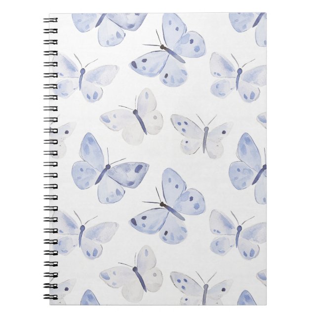 Purple Lavender Butterflies   Notebook (Front)