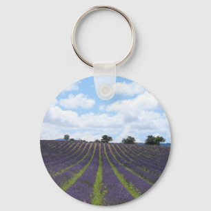 Purple lavender fields near Sault Keychain