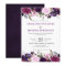 Purple Lavender Floral Boho Wedding Invitation