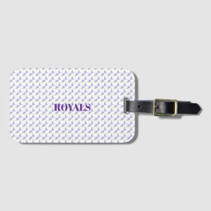 Purple Lavender Floral Botanical All-In-One Foil W Luggage Tag