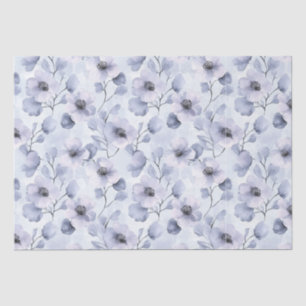 Purple Lavender Floral Bridal Shower Tissue Paper