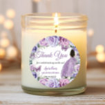 Purple Lavender Floral Quinceañera Brown Princess Classic Round Sticker<br><div class="desc">Personalize these elegant sticker labels with your own wording easily and quickly, simply press the customize it button to further re-arrange and format the style and placement of the text.  Perfect for Quinceanera, Sweet 16, 18th Birthday, Debutante Ball, Cincoanera, birthday party, wedding, bridal shower, baby shower and many more occasions!...</div>