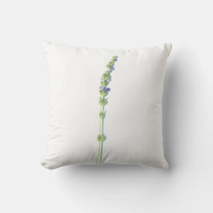 Purple Lavender Flower Throw Pillow Cushion