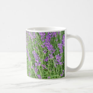 Purple Lavender Flowers Photograph Coffee Mug