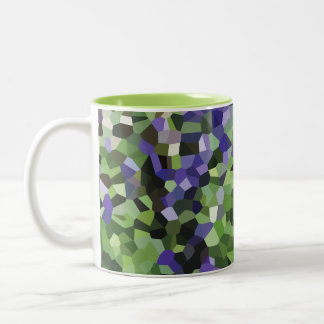 Purple Lavender Garden Two-Tone Coffee Mug