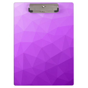 Purple lavender gradient geometric mesh pattern clipboard