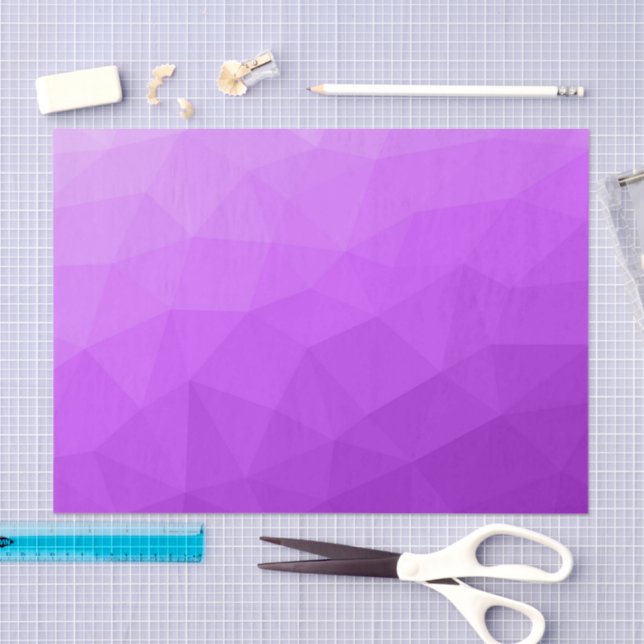 Purple lavender gradient geometric mesh pattern tissue paper (Craft)