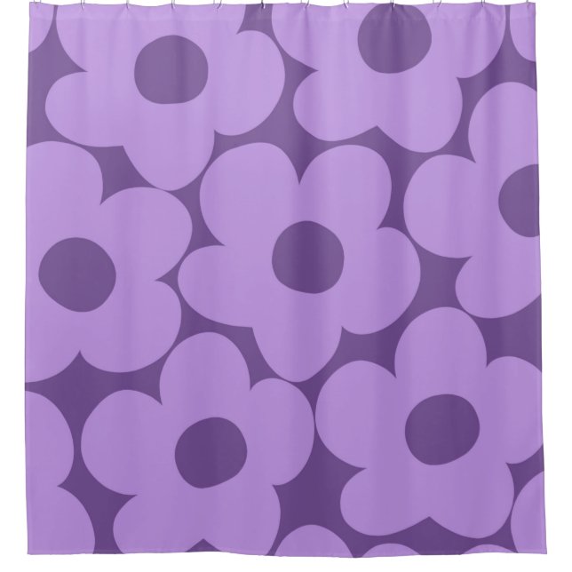 Purple Lavender Retro Daisies #1 #decor #art (Front)