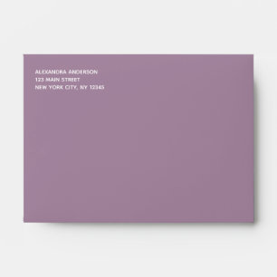 Purple Lavender Simple Minimalist Coloured Envelop Envelope