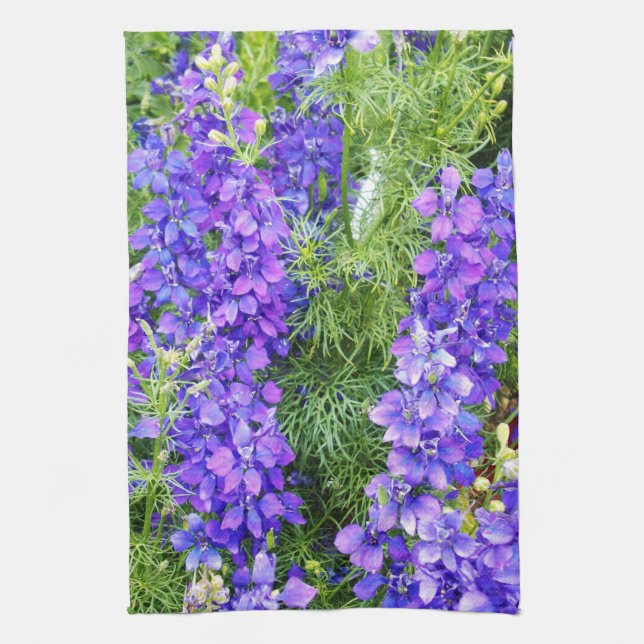 Purple Lavender Sprigs, Kitchen Towel (Vertical)