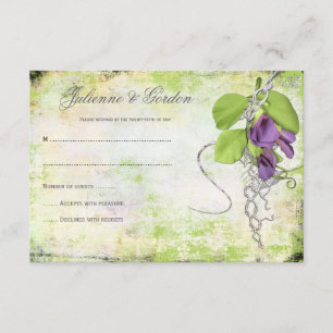 Purple Lavender Sweet Peas RSVP