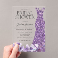 Purple Lavender Violet Dress Bridal Shower