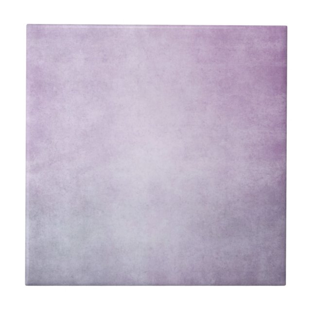 Purple Lavender Watercolor Personalized Background Tile (Front)
