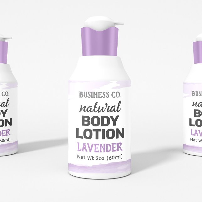 Purple Lavender Watercolour Wraparound Label (Creator Uploaded)