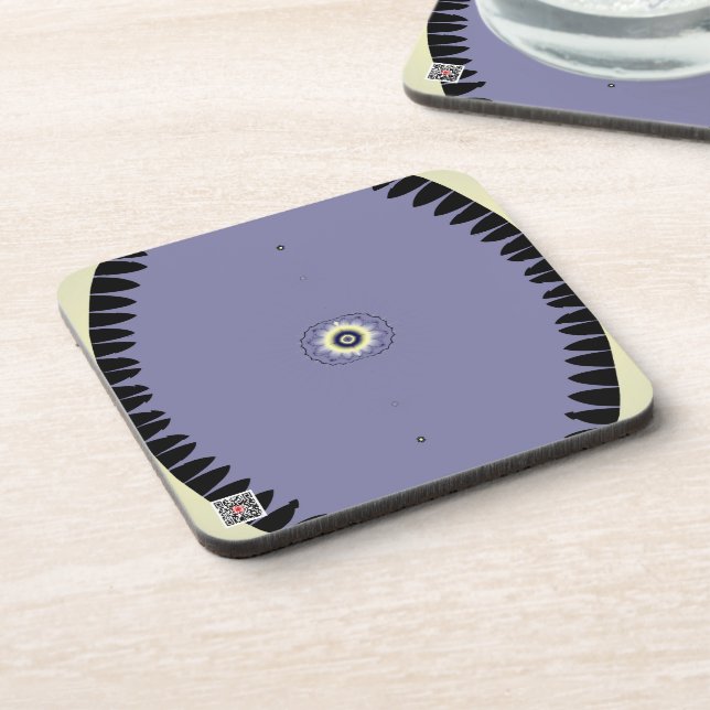 Purple Leaf Coaster (Left Side)