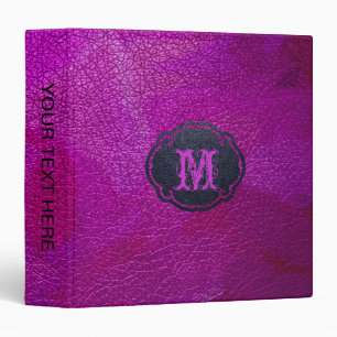 Purple Leather Look Binder