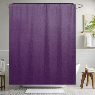 Purple Leather Shower Curtain 