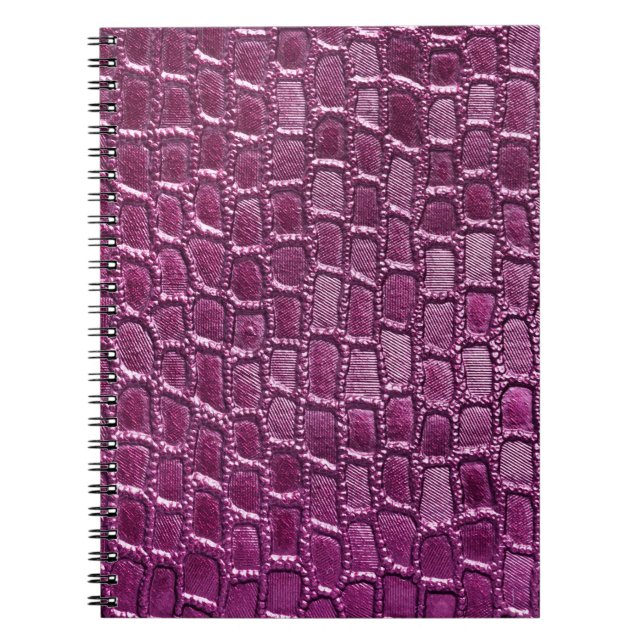 Purple leather texture notebook (Front)