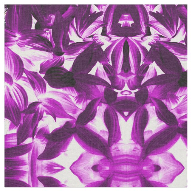 Purple Leaves Fabric (Close Up)