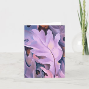 Purple Leaves, Georgia O'Keeffe,  Card