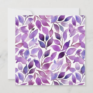 Purple Leaves Save The Date