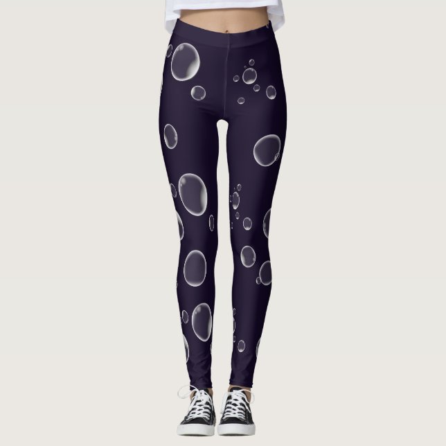 Purple Leggings Floating Soap Bubbles (Front)