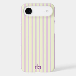 Purple Lemon Vintage Design Name Initials Stylish
