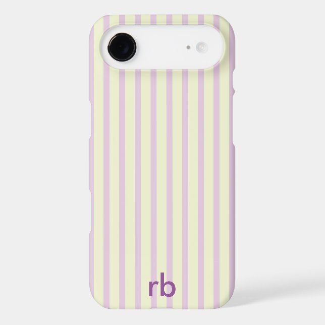 Purple Lemon Vintage Design Name Initials Stylish  (Back)