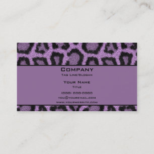 Purple Leopard Business Card