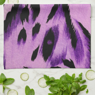 Purple Leopard Kitchen Towel