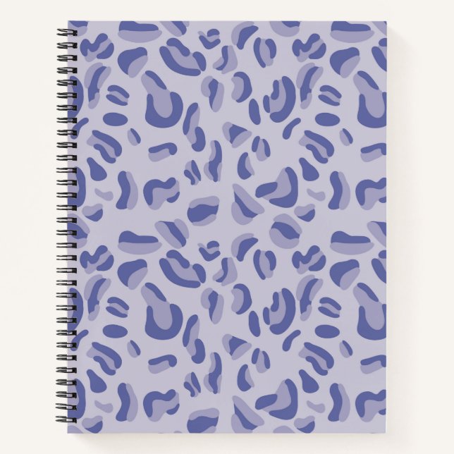 Purple Leopard Pattern Lavender Notebook (Front)