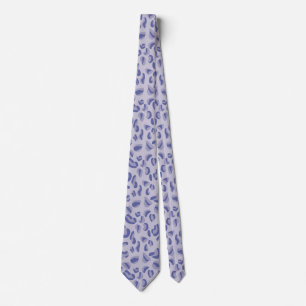 Purple Leopard Pattern Lavender Tie
