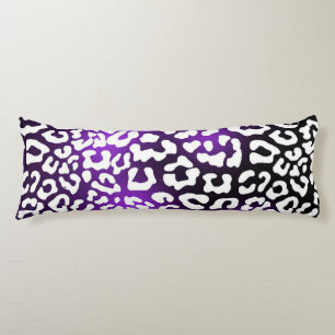Purple Leopard Print Body Pillow