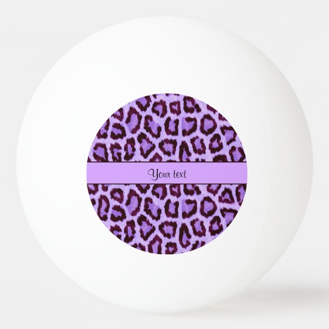 Purple Leopard Print Ping Pong Ball (Front)