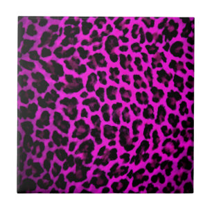 Purple Leopard Print Tile