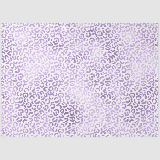Purple Leopard Print Tissue Paper (Front)