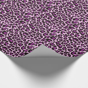 Purple Leopard Print Wrapping Paper