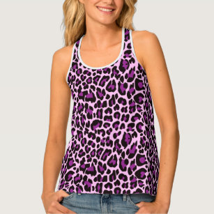 Hot Pink Leopard All Over Print Tank Top – Leopard Fashionista