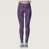 Hot Pink Leopard Print Leggings Zazzle