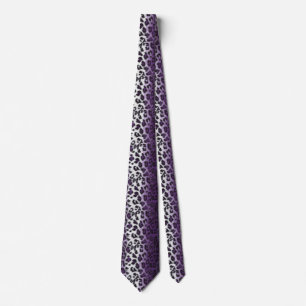 PURPLE LEOPARD TIE
