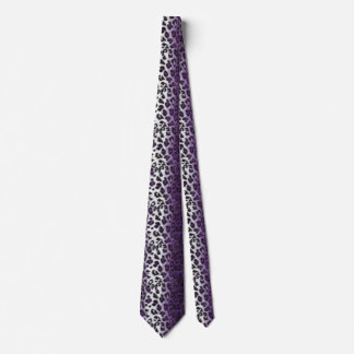 PURPLE LEOPARD TIE