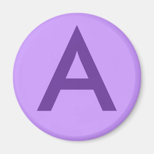 Purple Letter or Text on T shirts and Products Magnet