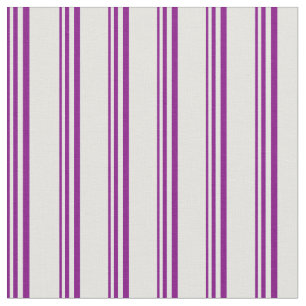 Purple & Light Cyan Coloured Striped Pattern Fabric