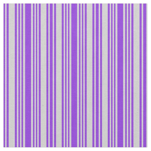 Purple & Light Grey Coloured Pattern Fabric (Close Up)