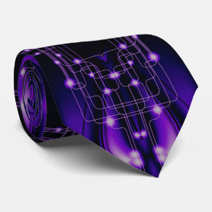 Purple Light Technology Tie