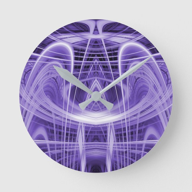 Purple light trails round clock (Front)