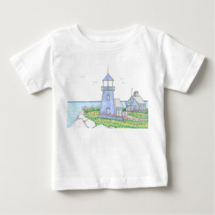 Purple Lighthouse Tshirt; Baby T-Shirt